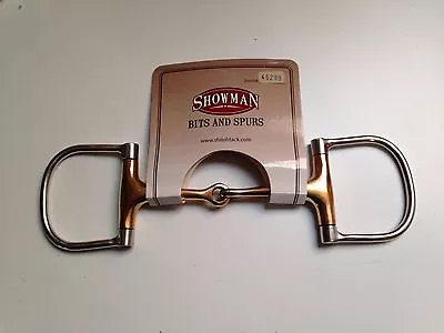 5  Stainless Copper Mouth English Or Western D-Ring Dee Ring Snaffle Bit 46280 • $28.94