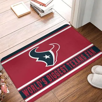 World's Houston Texans  Fan Carpet 16x24in Floor Mat Home Decorative • $11.39