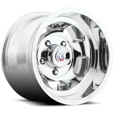 15x10 US Mags U101 INDY Polished Wheels 6x5.5 (-50mm) Set Of 4 CAPS SEPARATE • $968