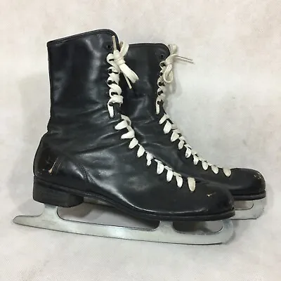 Vintage Sheffield Steel Black Ice Skates Canada • $12.95