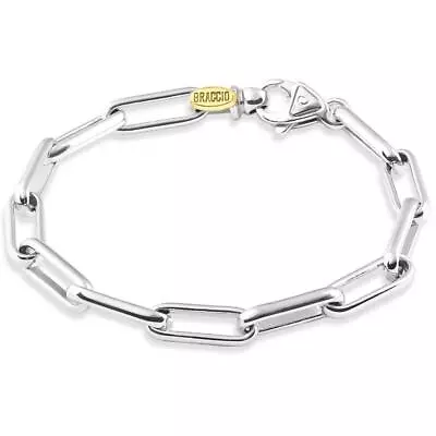 Men's Fisher 14k Gold (28gram) Or Platinum (46gram) 7mm Link Bracelet 8.5  • $2237.48