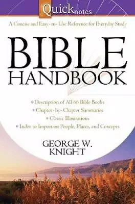 Quicknotes Bible Handbook (QuickNotes Commentaries) - Paperback - GOOD • $4.32