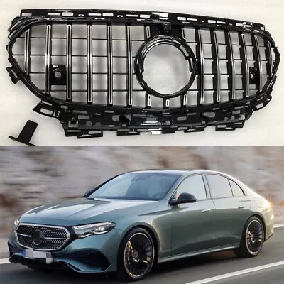 Silver And Black ABS Front Grille Mesh Grill Fits For Benz E-Class W214 2024 • $379