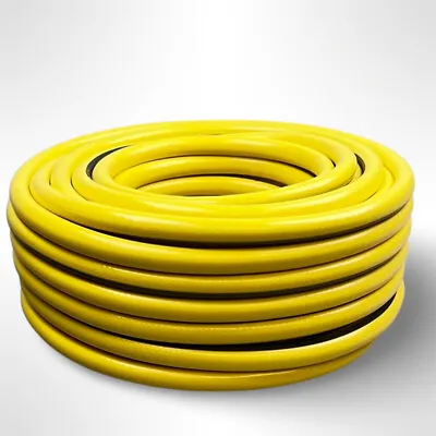 DBL MAX Garden Hose Pipe Premium Yellow Reinforced Range Of Sizes 15 - 100 Metre • £12.99