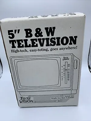 “Tote Vision  5  B&W Television Radio Model # HY5500 • $20