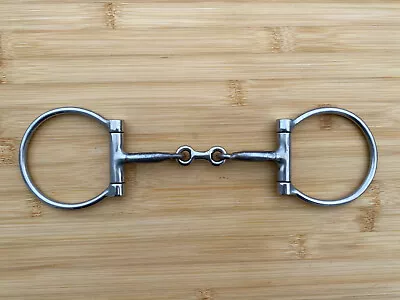 Stainless Steel Western Dee Ring Snaffle Bit W 3-Piece Dog Bone Mouth  ~ 5  • $45