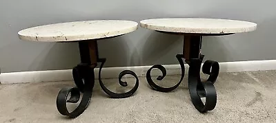 2 MCM Lane Altavista Marble Top Accent/Plant/End Tables 21x16” • $169.99