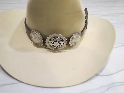 Sterling Silver ALL VOGT  Buckle Set & Sterling Conchos Hat Band • $325