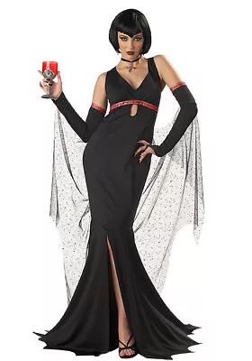 Halloween Party Elvira Mistress Of The Dark Seductress Vampire Costume • $36.35