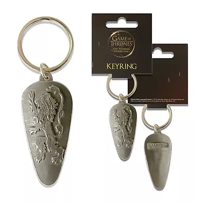 Official Game Of Thrones Lannister Shield Keyring Lion Sigil GOT Merchandise • £5.98