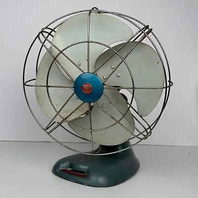 50's Vintage Retro PYE Fan - Blue Metal Fan  MADE IN AUSTRALIA • $199