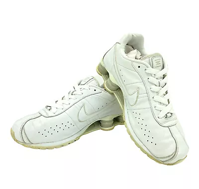 Nike Shox Classic Mens Size 8 White 309354 113 Running Sneakers Athletic • $52.98