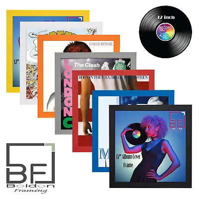 Vinyl Frame Wall Album Art Display Frame For LP 12  Record Cover Sleeve Black • £10.99
