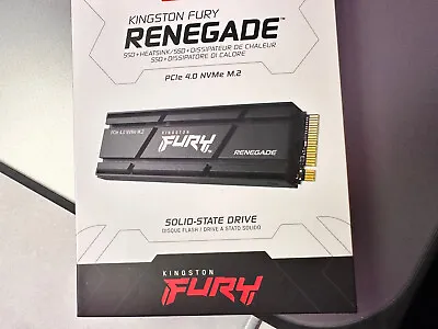 £99.99 • Buy Kingston FURY Renegade 2TB (PS5 Compatible) PCIe 4.0 NVMe M.2 SSD
