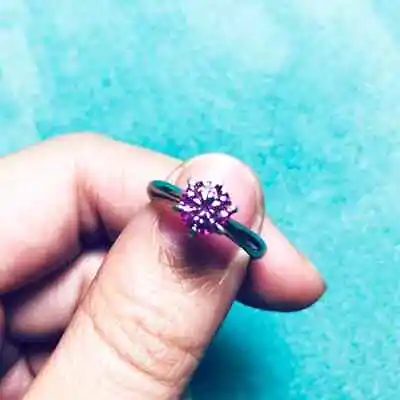 1.30 Ct Round Cut Lab-Created Pink Sapphire Wedding Ring 14K White Gold Finish • $32.83