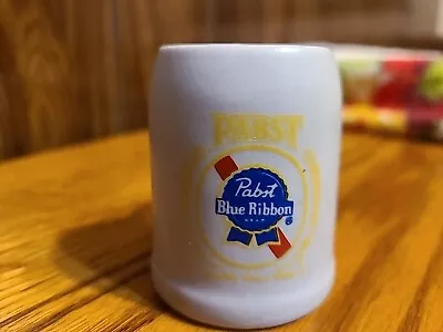 Vintage Pabst Blue Ribbon Ceramic Mini-Beer Stein Made By Ceramarte In Brazil • $14.75