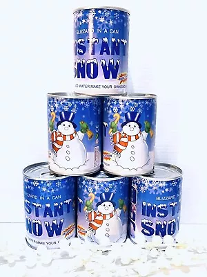 BLIZZARD IN A CAN 6 CANS Of INSTANT ARTIFICIAL MAGIC SNOW JUST ADD WATER • $12