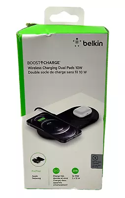 Belkin Dual Wireless Charging Pad 10W Boost Charge For Apple / Samsung • $19