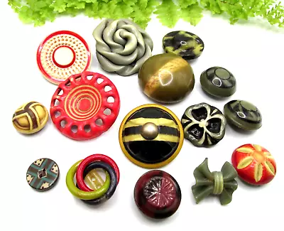 Wonderful Lot Of Vintage Celluloid Buttons C30 • $4.99