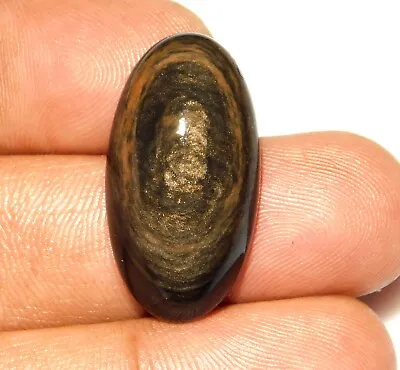 20.ct Natural Rainbow Obsidian Eye Oval Cabochon Jewelry Making Gemstone At=61 • $9.90