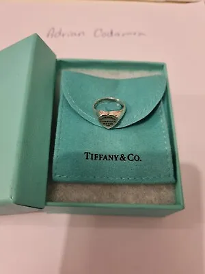 £250 • Buy Tiffany&Co. Tiffany RTT Heart Signet Ring - 5 1/2 - K 1/2
