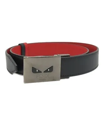 FENDI Logo Leather Belt Engraved Excellent • $336.65