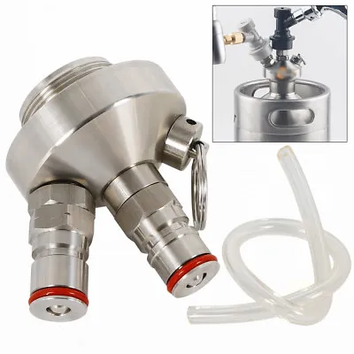 Mini Keg Beer Dispenser 2Ball Lock Connections Stainless ForMini Cask Rust-proof • $22.81