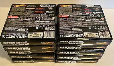 10  X 2023 Fast & Furious Hot Wheels Premium 5 Pack Box Sets Chevy Ford Mustang • $379.99