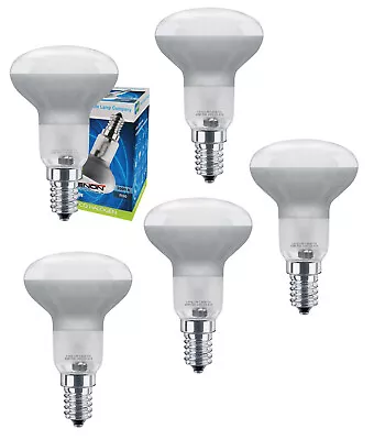 R50 Reflector Halogen Energy Saving 60W Light Bulbs E14 Edison Ses Pack Of 5 • £7.99