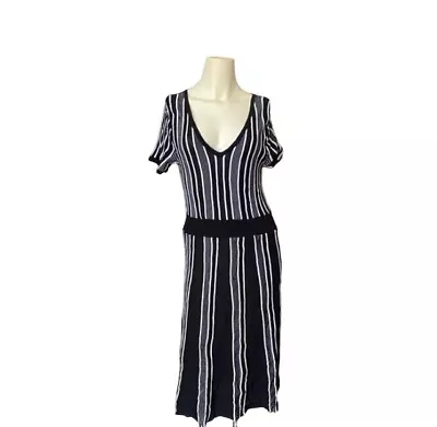 2007 H&M And Madonna Collaboration Cap Sleeve Dress Women's Size Medium V Neck • $49.78