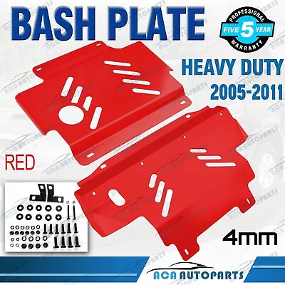 Bash Plate Fit For Nissan Navara D40 2005-2011 Underbody Protection 4mm Red NEW • $176.99