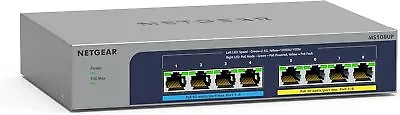 NETGEAR 8-Port Ultra60 PoE Multi-Gigabit Ethernet Unmanaged Network Switch • $389