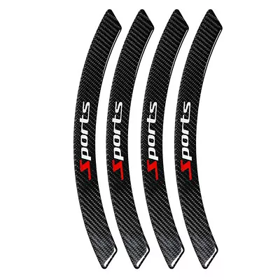 Car Wheel Eyebrow Protector Lip Arch Trim Mudguards Flare Fender PVC Strip 4Pcs • $27.11