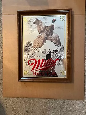 Miller High Life Wildlife Beer Mirror Pheasant Brand New • $98