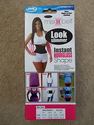 JML Miss Belt Instant Hourglass Waist Trainer Shapewear Corset Size Small 6-10 • £9.99