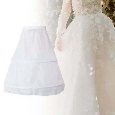 Wedding Crinoline Bride Pannier 2 Hoops Skirt Underskirt Slip For Cosplay • £10.12