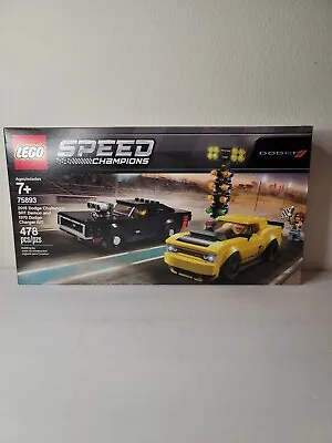 LEGO 2018 Dodge Challenger SRT Demon And 1970 Speed Champions 75893 NEW RETIRED  • £42.36