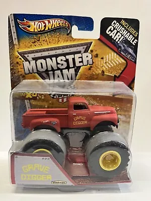 2012 Hot Wheels Monster Jam VINTAGE RED  GRave Digger Vintage • $19.99