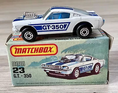 Matchbox Superfast 23c - GT-350 (Ford Mustang) In Original L Type Box • £28