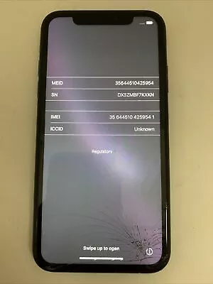 FOR PARTS *READ DESCRIPTION* IPhone XR 64GB (Sprint) #10 - CRACKED • $60