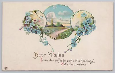 Stecher 675 E~Best Wishes~Blue Bonnets~Road Through Plains~Cloudy Skies~Vtg PC • $2.80