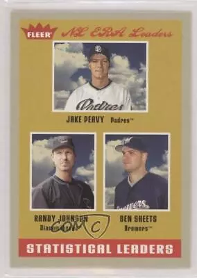 2005 Fleer Tradition Statistical Leaders Grey Back Jake Peavy Randy Johnson HOF • $3.69