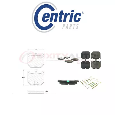 Centric Posi Quiet Ceramic Brake Pads W Shims For 1970-1973 Datsun 240Z 2.4L Xv • $53.05