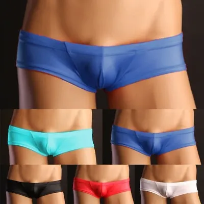 £6.79 • Buy Sexy Mens See-through Mesh Underwear Boxer Shorts Swimwear Sheer Briefs Panties