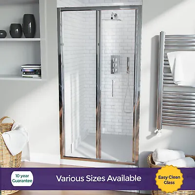 Walk In Bi Folding Shower Glass Door Screen Panel Enclosure Cubicle | Bill • £213.99