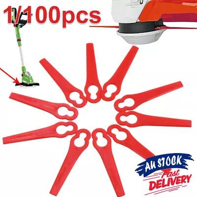 100 Pcs Plastic Grass Trimmer Blades NEW Compatible With KULLER BOSCH OZITO • $14.99