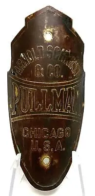 Vintage Schwinn PULLMAN Bicycle Head Badge SHIELD • $59.99