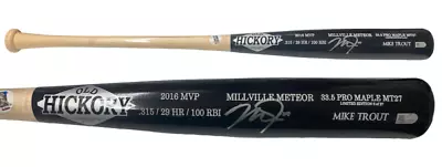 Mike Trout Autographed 2016 MVP Engraved Game Model Bat MLB Authentic LE 27 • $1615.50