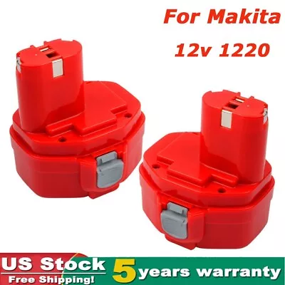 2x Replace For Makita 12V Battery 1200 1201 1222 1220 1233 1234 1235 PA12 6213D • $25.89