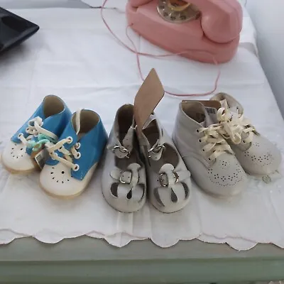 Lot Vintage Infant Shoes 3 Pair • $13